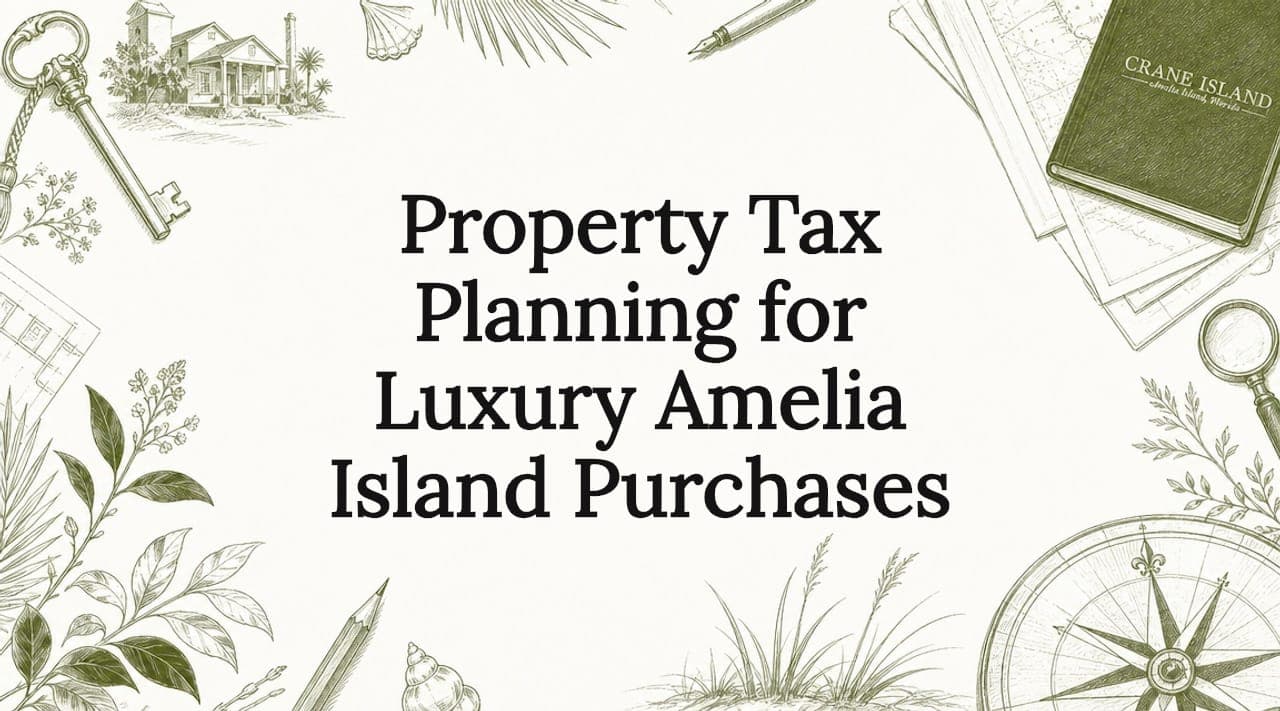 Property Tax Planning for Luxury Amelia Island Purchases
