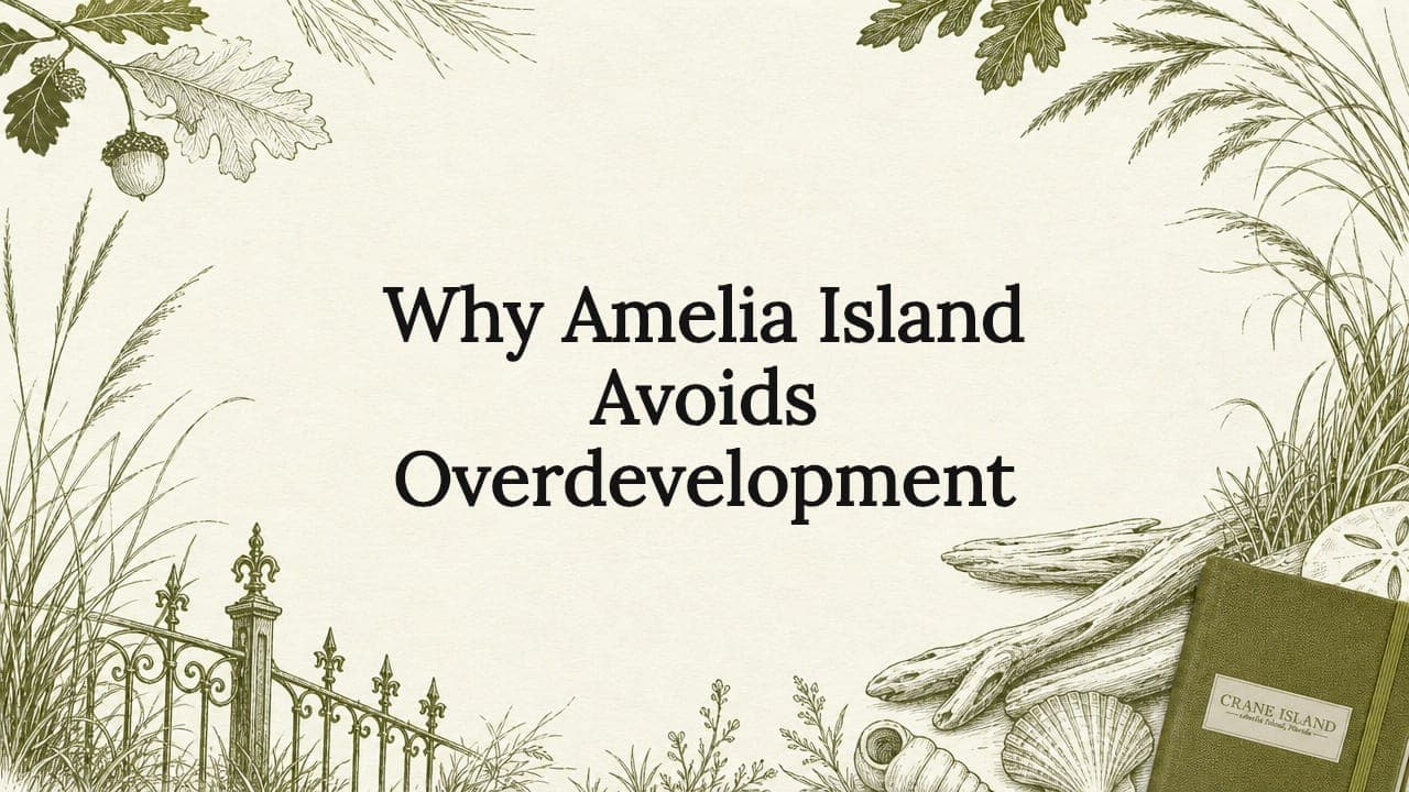 Why Amelia Island Avoids Overdevelopment