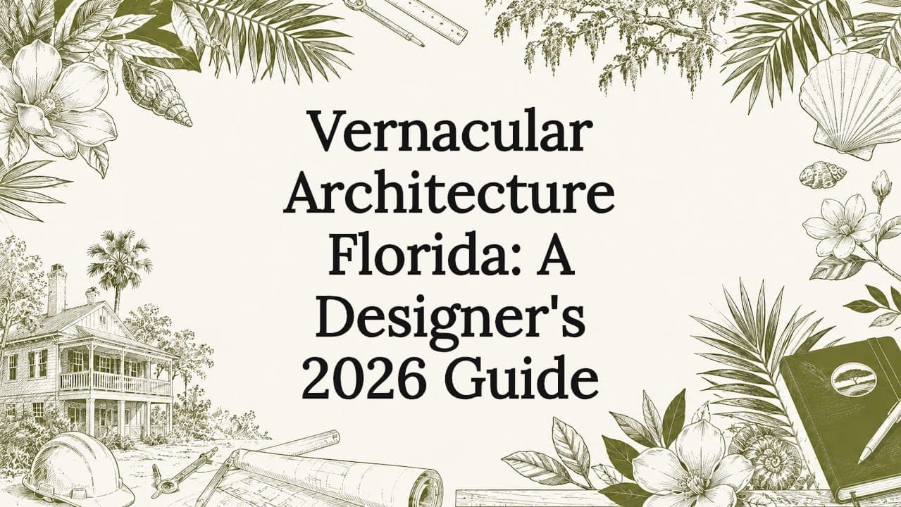 Vernacular Architecture Florida: A Designer's 2026 Guide