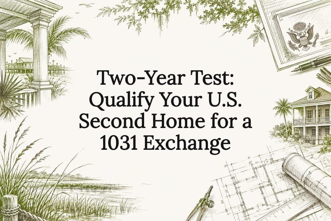 Two-Year Test: Qualify Your U.S. Second Home for a 1031 Exchange