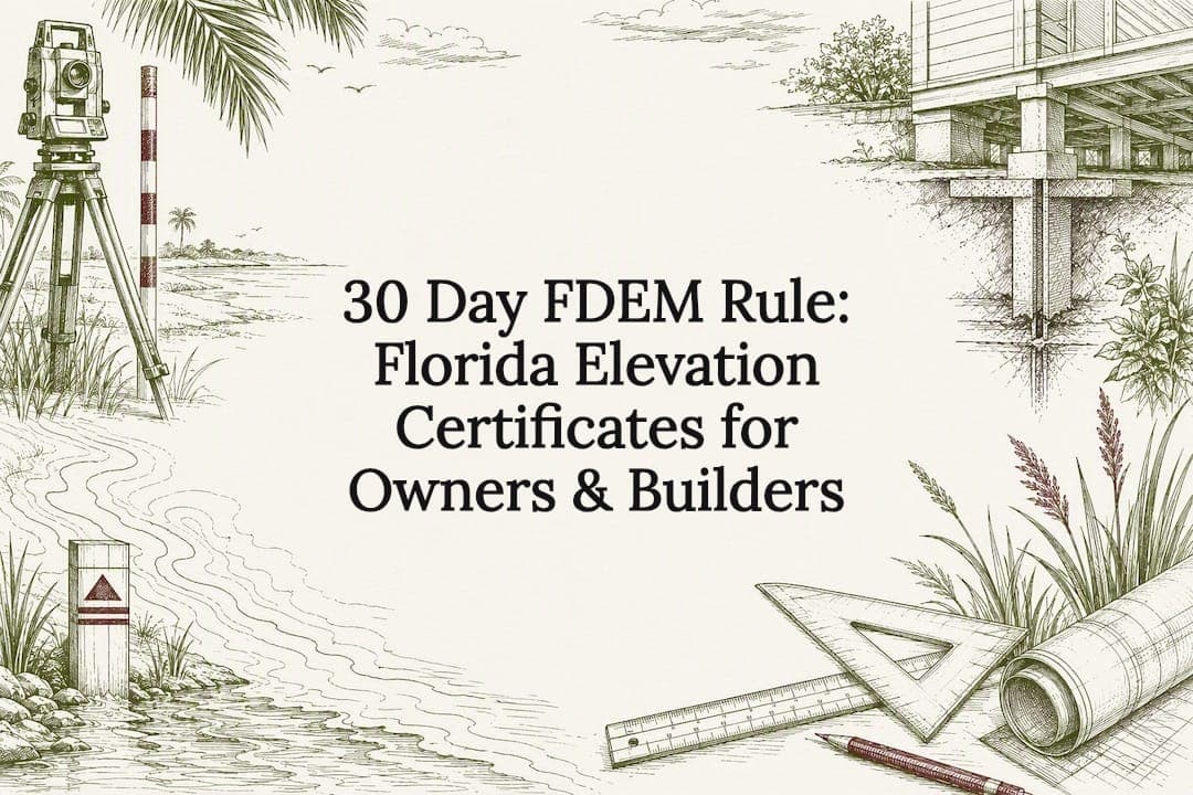 30 Day FDEM Rule: Florida Elevation Certificates for Owners & Builders