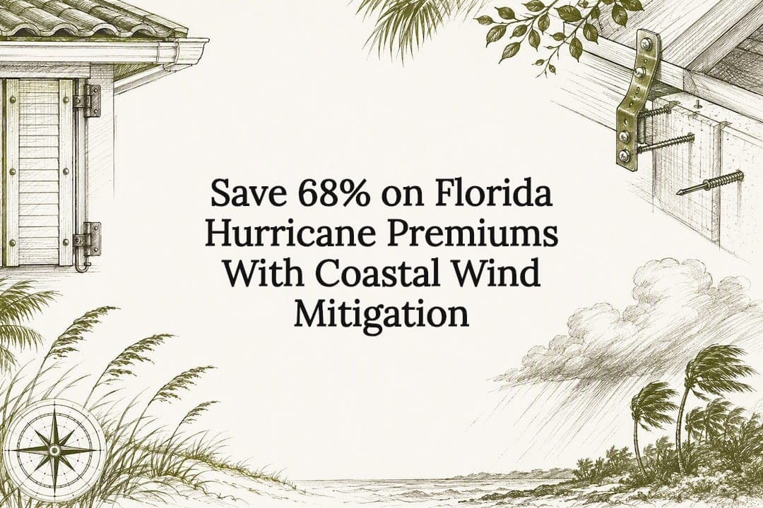 Save 68% on Florida Hurricane Premiums With Coastal Wind Mitigation