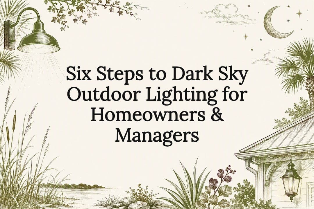 Six Steps to Dark Sky Outdoor Lighting for Homeowners & Managers
