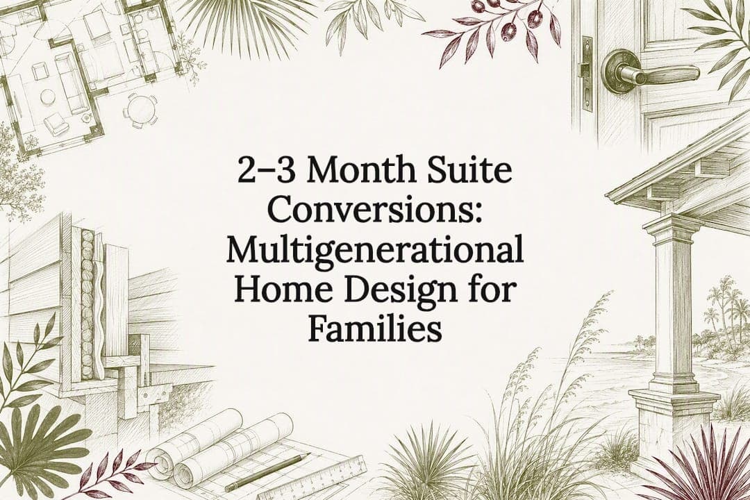 2–3 Month Suite Conversions: Multigenerational Home Design for Families