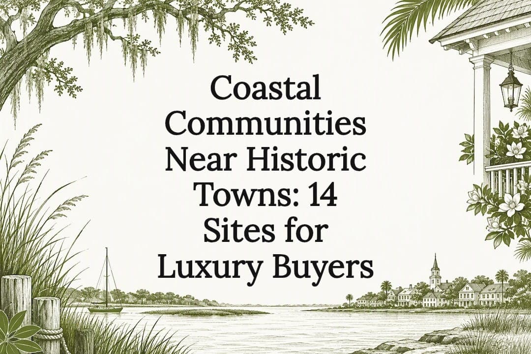 Coastal Communities Near Historic Towns: 14 Sites for Luxury Buyers