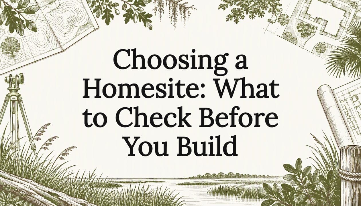 Choosing a Homesite: What to Check Before You Build